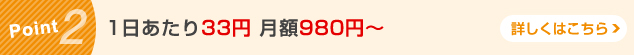 Pint2 1日あたり33円 月額980円〜